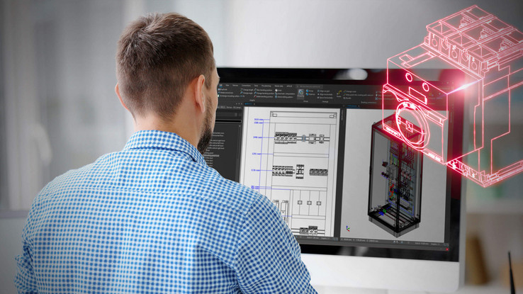 Planning control cabinets and switchgear systems in 3D EPLAN Pro Panel for planning control cabinets and switchgear systems in 3D